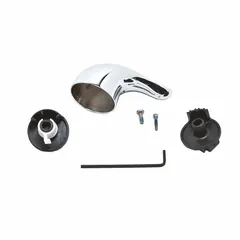 This replacement lever handle is designed for use with bathtub and shower faucets. It includes one handle and is intended to replace worn or broken handles to restore faucet operation.