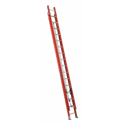 LOUISVILLE LADDER FE3232 Non-Conductive Fiberglass Extension Ladder - Non-Conductive Fiberglass Extension Ladders