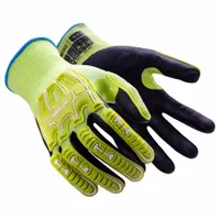HEXARMOR Safety Gloves: 3XL ( 12 ), ANSI Cut Level A9, ANSI Impact Level 2, Palm, Dipped, 1 PR (MPN 3062IMP-XXXL (12))