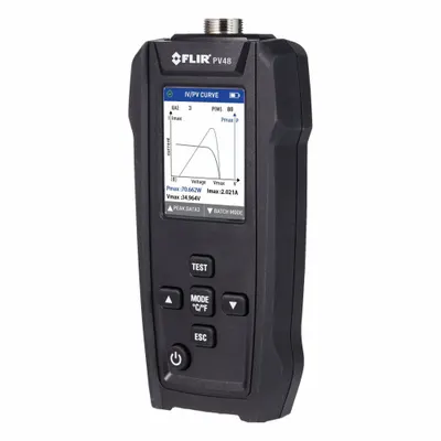 FLIR Solar Panel Tester: TFT Display, 0 V Open Circuit Volt Measurement - Min - Solar Analyzers
