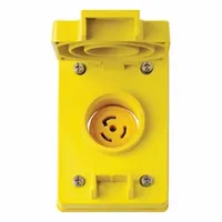 LEVITON Flush Mounting Locking Receptacle: 15 A, 125V AC, L5-15R (MPN 65W47)