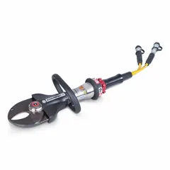 The ENERPAC EDCH170 is a hydraulic cutter with an electric pump and C-head design, rated for 10,000 psi. It is used for cutting structural materials in industrial demolition, dismantling, and scrap processing applications.