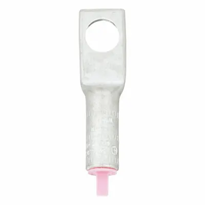 3M Compression Lug: 1/2 in Stud Size, 2 AWG / 2 AWG For Wire Sizes, Stranded Wire Type - One-Hole Compression Lugs