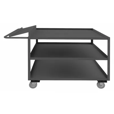 OEM APPROVED VENDOR Order-Picking Utility Cart with Lipped Metal Shelves - Order-Picking Utility Carts with Lipped Metal Shelves