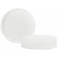 White polypropylene screw cap with F217 liner, featuring an 89-400 mm screw closure size. Suitable for sealing containers with matching neck finishes in packaging applications. Supplied in a pack of 624 closures.
