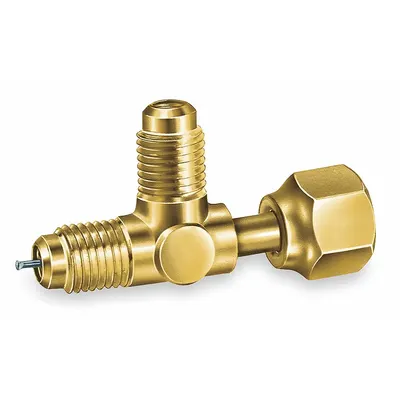 JB INDUSTRIES Access Valve Tee: Access 1/4 in Male SAE, Line 1/4 in SAE Male, Swivel - Multi-Connection Access Valves