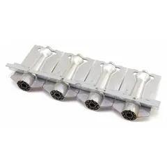 Burner assembly for HVACR heating equipment, used to control fuel combustion and manage ignition and flame in furnaces, boilers, and air handlers. Replacement component for residential and commercial systems.