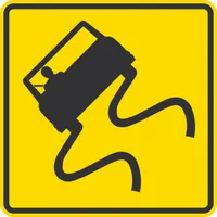 Traffic Sign: 30 in x 30 in Nominal Sign Size, Aluminum, 0.080 in, W8-5 MUTCD (MPN G-15359-HI_30x30)