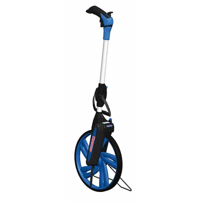 WESTWARD Measuring Wheel: 9,999 ft Range, Fixed Handle Handle, Spoked Single Wheel - Mechanical Outdoor Measuring Wheels
