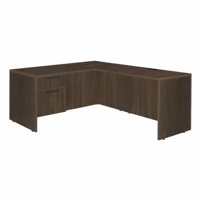 REGENCY LLDSP713547NW Double Pedestal Desk, 71 in W x 29 in H, Walnut/Neo Walnut - Pedestal Desks