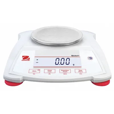 OHAUS Compact Bench Scale: 220 g Capacity, 0.01 g Readability, Carat/Custom/g/oz/pwt - Precision Lab Balances