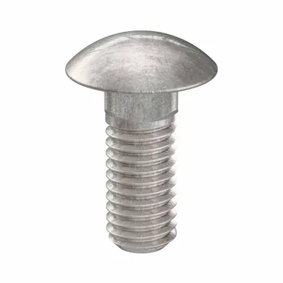 USA INDUSTRIALS Carriage Bolt: Square Neck, 3/8"-16 Thread Size, 1 in lg, Stainless Steel - 316 Stainless Steel Square Neck Carriage Bolts