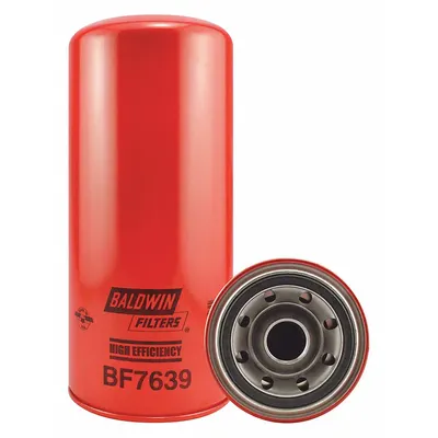 BALDWIN FILTERS Fuel Filter: Spin-On, 5 3/8 in Outside Dia, 1 3/8"-16 Thread Size, Cellulose - Spin-On Fuel Filters