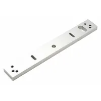 Aluminum filler plate, 10 1/2 inches long. Designed for use with DYNALOCK Model 2511. Provides a rigid interface for mounting and spacing equipment in industrial machinery setups