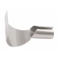 This 353 Series hot air tip has a 25.4 mm width and is designed for use with the MASTER APPLIANCE EconoIron EI-20 handpiece (model EI-20K). It is commonly used to apply controlled heat for shrinking heat-shrink tubing onto wires or connectors in electronics assembly, wire harness fabrication, and field-service repairs