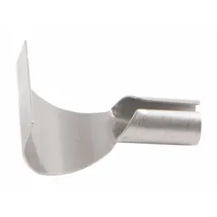This 353 Series hot air tip has a 25.4 mm width and is designed for use with the MASTER APPLIANCE EconoIron EI-20 handpiece (model EI-20K). It is commonly used to apply controlled heat for shrinking heat-shrink tubing onto wires or connectors in electronics assembly, wire harness fabrication, and field-service repairs.