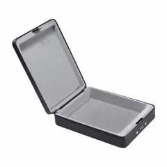 This free-standing security safe offers 0.36 cubic feet of storage capacity, constructed from steel for basic protection. It measures 2 3/4 inches high by 7 3/4 inches wide by 10 inches deep and is secured with a mechanical combination lock. Suitable for securing small valuables, documents, or cash in home or office environments.