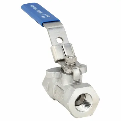 USA INDUSTRIALS 3/8 in 304 Stainless Steel Ball Valve with - Stainless Steel Ball Valves