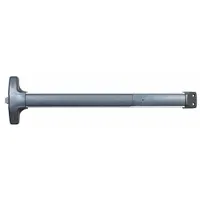 This DETEX rim exit device features a touchbar style and is constructed of aluminum. It is designed for doors up to 36 inches wide and is ADA compliant. Suitable for commercial and industrial egress applications requiring a reliable, code-compliant push bar