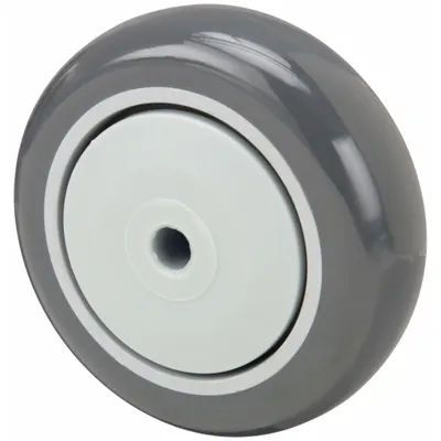 OEM Caster Wheel: 4 in Wheel Dia - Polyurethane Tread on Plastic Core Wheels