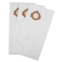 Replacement vacuum bag for Milwaukee wet/dry vacuums models 0960-20 and 0970-20. Constructed from 5-ply fleece material for wet and dry pickup. Suitable for collecting fine dust and liquids in workshop and maintenance environments.