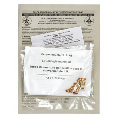 ELECTROLUX Conversion Kit: Mfr Part # GRLP4 - Electrolux Oven Replacement Parts