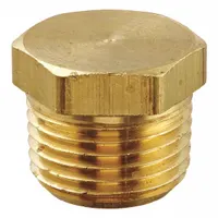 Hydraulic Hose Plug: Brass, 1/2 in Fitting Size, 1,200 psi Max. Working Pressure @ 70 F, NPTF (MPN 3152X8)