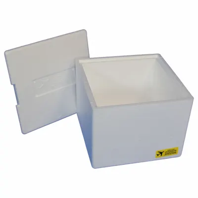 POLAR TECH Insulated Box & Foam Shipping Kit, White, 2 PK - Insulated Box & Foam Shipping Kits