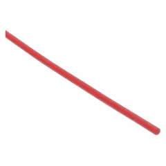 Round HDPE welding rod, 5/32 in diameter and 48 in length, in red color. Each 1 lb package contains 36 rods. Used for repairing and fabricating HDPE structures such as tanks, pipes, and liners via hot air or extrusion welding.