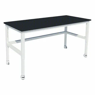 INSTOCK Heavy Duty Table: 30 in Overall Wd, 36 in Overall Ht, 8 ft Overall Lg, Phenolic - Adjustable-Height Laminate Surfaced Lab Tables