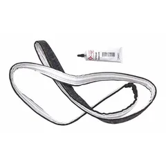 Felt seal for Whirlpool washing machines and dryers. Reduces friction between drum and cabinet, helps prevent water leaks, and supports smooth drum rotation during wash and spin cycles.