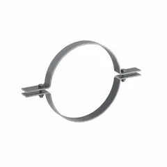 Steel riser clamp designed for supporting vertical pipe runs in industrial plumbing, HVAC, and process piping systems. Fits 14 in pipe with a load capacity of 2,700 lb and overall length of 24 in. Prevents sagging and maintains alignment in riser applications.