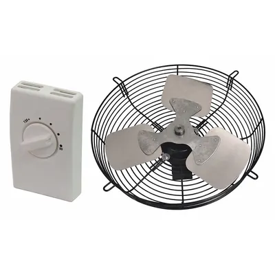 Dayton Attic Exhaust Fan: Gable Mount, Electric Motor, Max. 1,500 sq ft Attic - Gable-Mount Attic Exhaust Fans