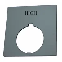 Legend Plate: 30 mm Panel Mounting Size, Rectangular, 4 in Overall Ht x 4 in Overall Wd (MPN HT8SP16)