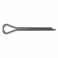 Cotter Pin,1/8 in dia,1.25 in L,PK50: Extended Prong, Inch, 1/8 in Pin Dia, 1 1/4 in Shank Lg, 50 PK (MPN WWG-125-1250-80)