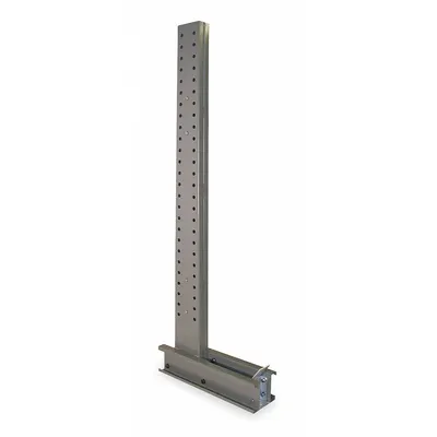 JARKE Upright: 8 ft x 9 1/2 in x 34 in, 14,950 lb_18,520 lb Capacity/Side, 1 Sided - Heavy-Duty Pin-Lock Cantilever Rack Uprights