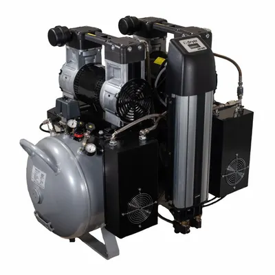 JUN-AIR Electric Air Compressor: Oil Free, 4 hp, 7 cfm, 120 psi Max Op Pressure - Laboratory Electric Air Compressors