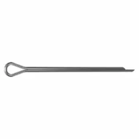 Cotter Pin,1/8 in dia,2.5 in L,PK25: Extended Prong, Inch, 1/8 in Pin Dia, 2 1/2 in Shank Lg, 25 PK (MPN WWG-125-2500-80)