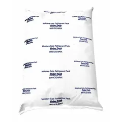 This 48 oz gel pack measures 10 1/4 in by 8 in and is sold in a 3-pack. The moisture-safe design prevents condensation, making it suitable for applications where dry handling is required, such as medical, therapeutic, or industrial cooling needs.