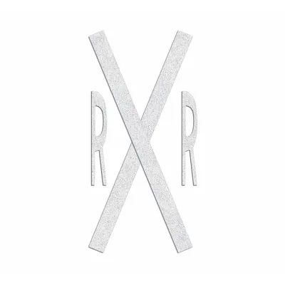 RAE Preformed Thermoplastic Pavement Marking R X R, White, 20 ft x 9 ft - Pavement Pre-Determined Messages