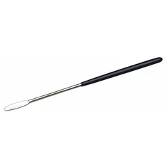 Lab Spatula, 304 Stainless Steel, Nickel-Plated/Vinyl Coated, 6 1/2 in Overall Length, Silver