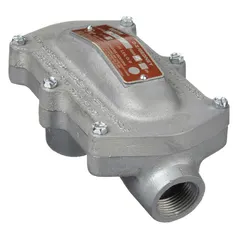 Iron pulling elbow with powder-coated finish, 1/2-inch FNPT x 1/2-inch FNPT ends and NPT threading. Used in conduit systems to route cables around corners in electrical installations.