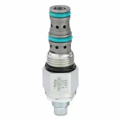 This Parker pressure control cartridge valve is a block-mounted, two-position, normally closed unit with screw adjustment. Constructed of steel, it is designed for use in hydraulic systems to regulate pressure in industrial machinery and mobile equipment.