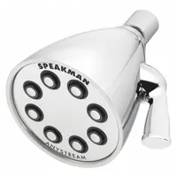 Fixed showerhead constructed from brass, delivering a flow rate of 1.75 gpm. Part of the Icon S-2251 series, it provides multiple spray patterns for consistent performance in commercial and industrial washdown applications