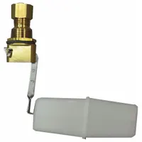 BOBBY Float Valve Assembly: For Water Media, Angle Valve Body, Rectangular, Bulkhead, 0.3 gpm, Adj (MPN RM292-1-N)