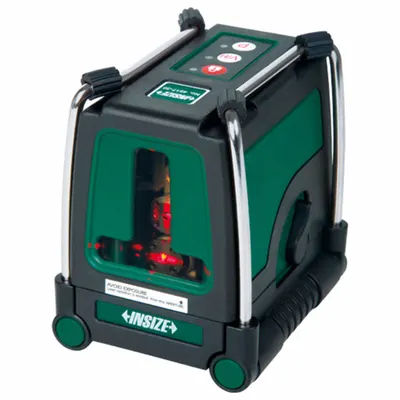 INSIZE Cross-Line Laser Level: 2 Lines and 0 Dots, Red Beam, 0 Planes, 0.2 mm/m Accuracy - Cross-Line Laser Levels