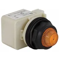 SCHNEIDER ELECTRIC Pilot Light: 30 mm Panel Mounting Size, Amber, LED, 9001SK Series (MPN 9001SKP38LYA31)