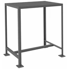 Fixed-height steel-top worktable with a 36 in x 24 in steel work surface. Supports up to 2,000 lb overall load capacity. Non-expandable, non-modular unit suitable for stationary workstations in industrial workshops, assembly lines, and maintenance areas for heavy-duty tasks such as fabrication, repair, and assembly.