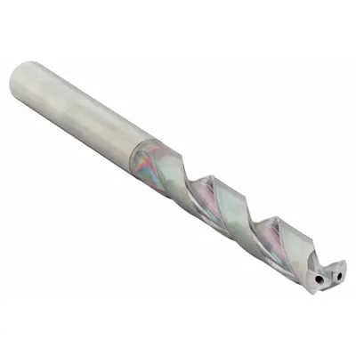 OSG A BRAND Jobber Length Drill Bit: 15/32", 140° R-Thinning Point - Coolant-Through Solid Carbide Jobber-Length Drill Bits for Steel & Cast Iron