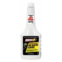 This 12 fl oz gasoline fuel additive is formulated to clean fuel injectors and carburetors. It prevents the buildup of performance-reducing deposits such as dirt, gum, and varnish, helping maintain engine efficiency. Suitable for use in gasoline-powered vehicles and equipment.